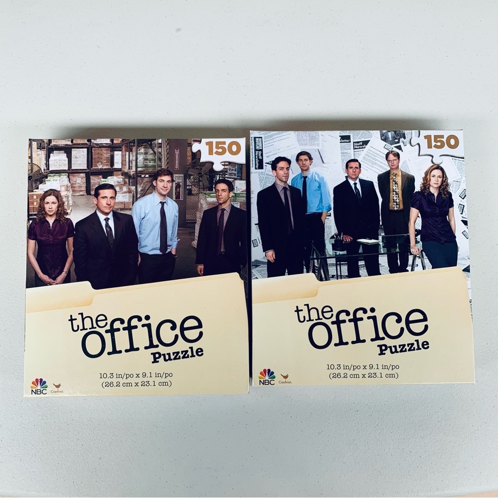 The Office NBC Sealed Jigsaw Puzzle Bundle Lot Of 2 Michael Scott Jim Pam Dwight